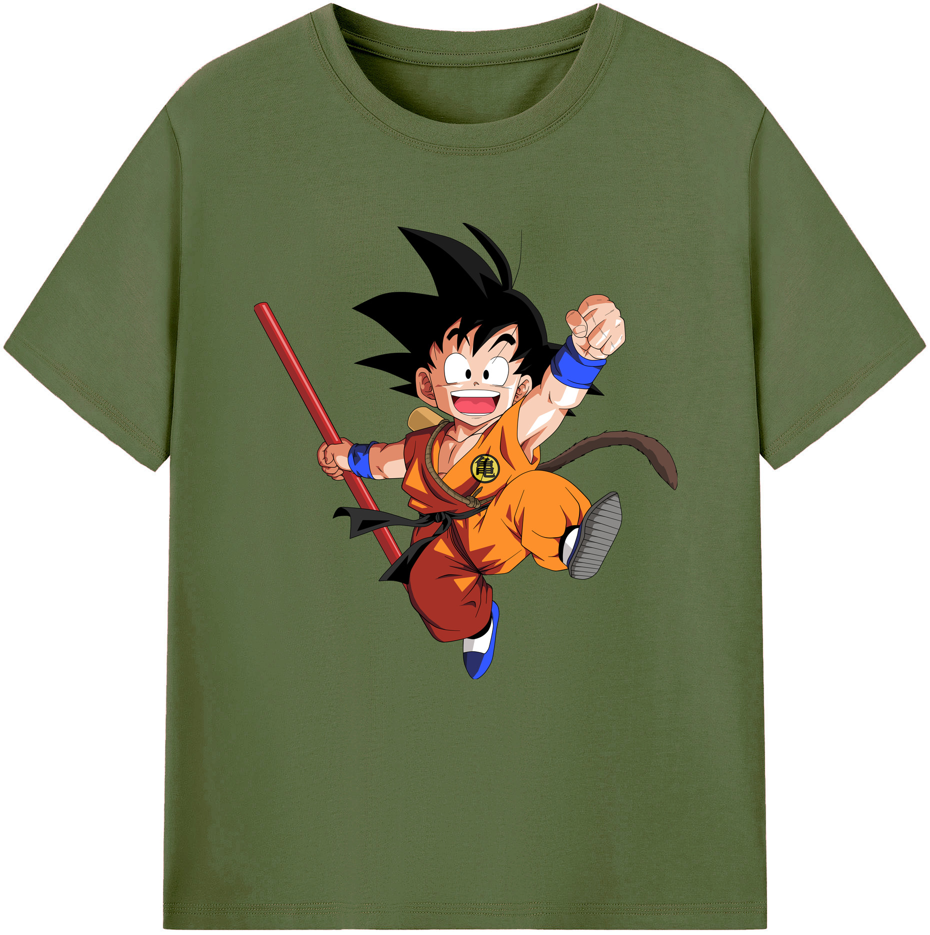 （画像用） ドラゴンボール 孫悟空（そん ごくう）Son Goku カカロット DRAGON BALL Kakarotto 綿100％半袖Tシャツ（フロントプリント）
